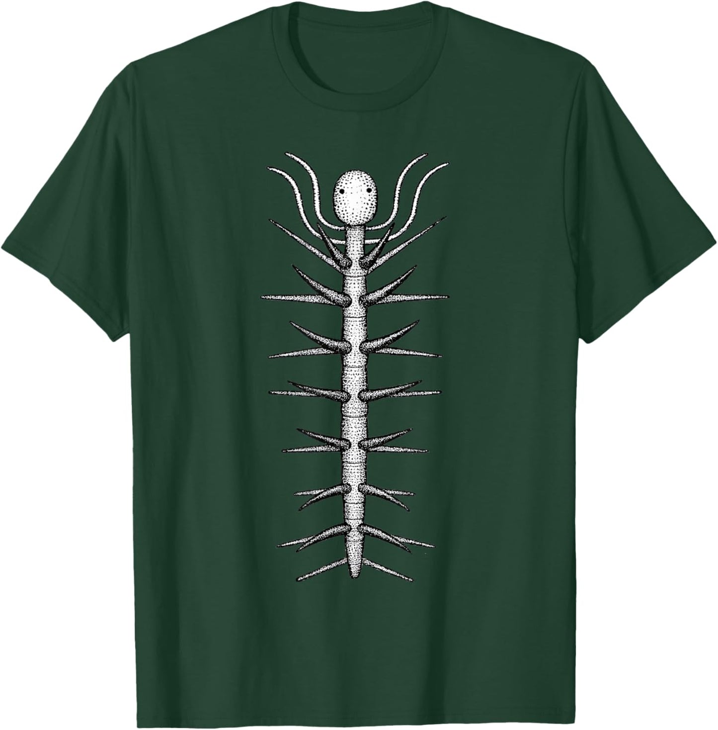 Hallucigenia Fossil Cambrian Wormlike Creature Paleontology T-Shirt - T-Shirt | Forest
