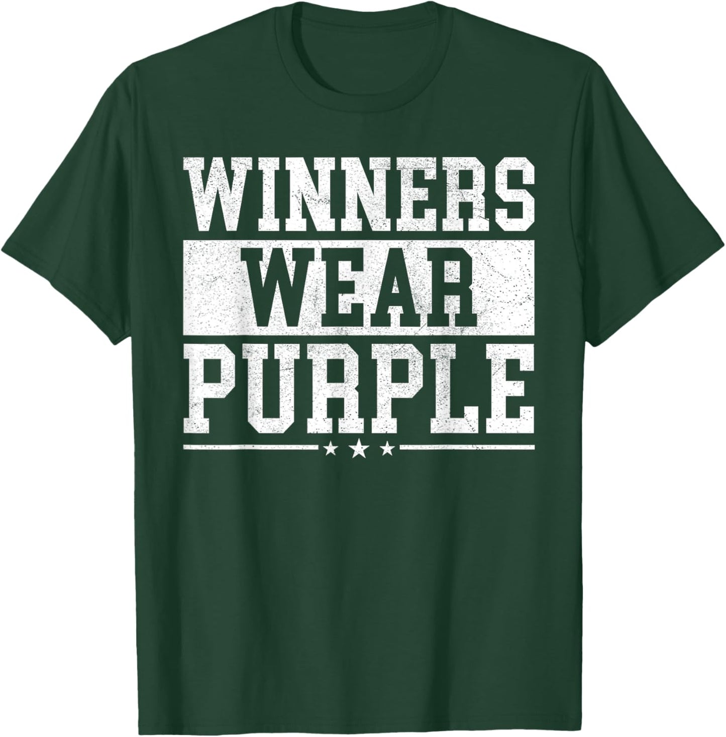 Winners Wear Purple Color War Camp Spirit Game Team Wear T-Shirt - T-Shirt | Forest