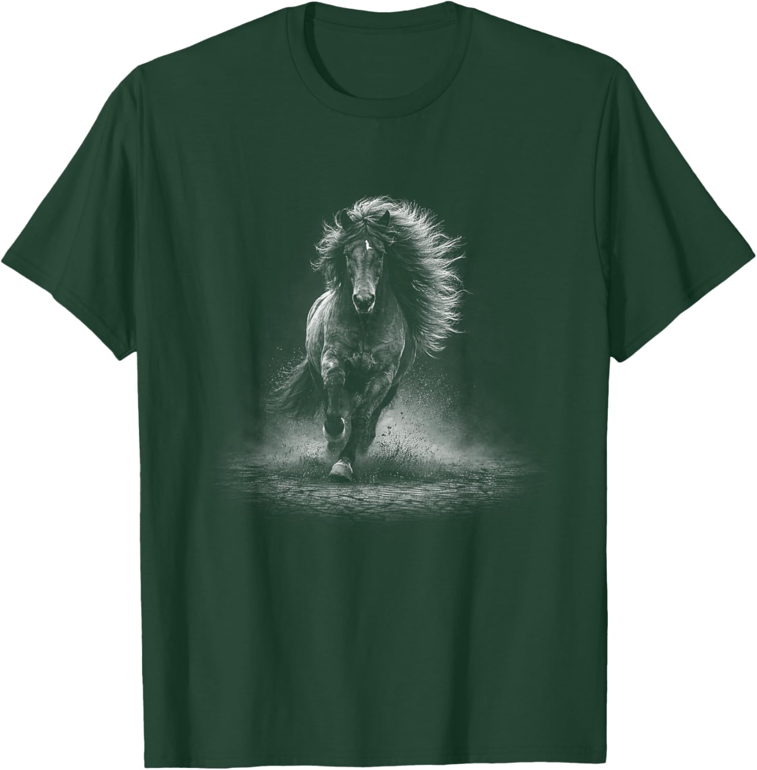 Cheval islandais Sauvage Courant liberté Force T-Shirt - T-Shirt | Forest