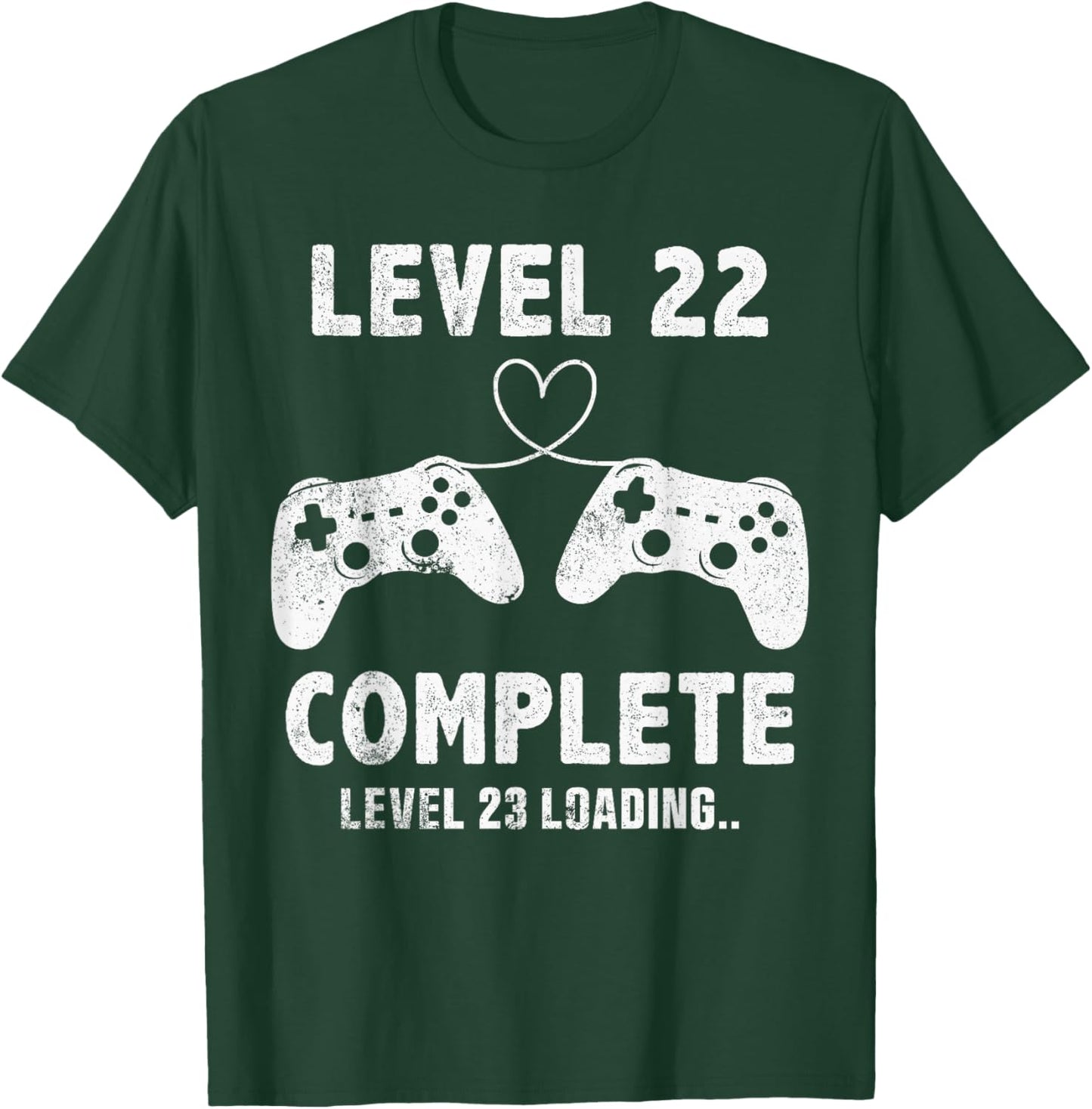 22nd Wedding Anniversary 22 Years Retro Level 22 Complete T-Shirt - T-Shirt | Forest