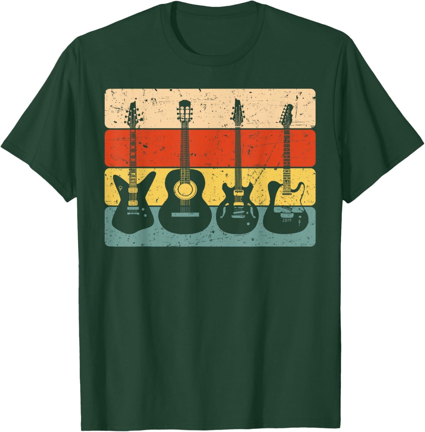 Cool Guitar Design Women Guitarist Guitar Player T-Shirt - T-Shirt | Forest