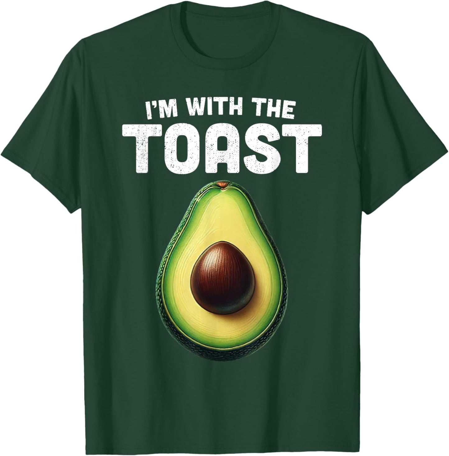 Im With Toast Shirt Avocado Matching Funny Halloween Costume T-Shirt - T-Shirt | Forest
