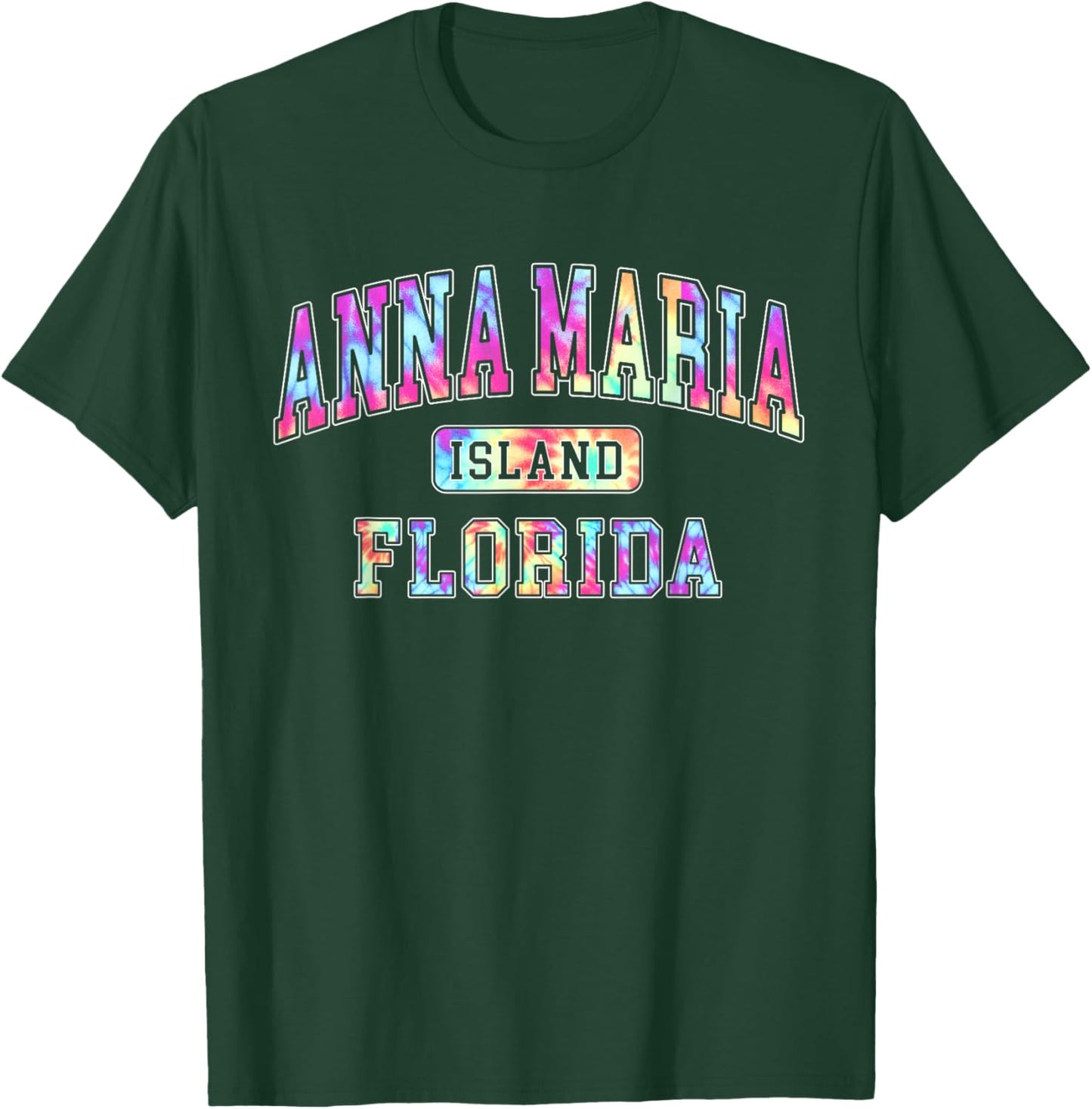 Anna Maria Island Florida Tie Dye Family Beach Vacation T-Shirt - T-Shirt | Forest