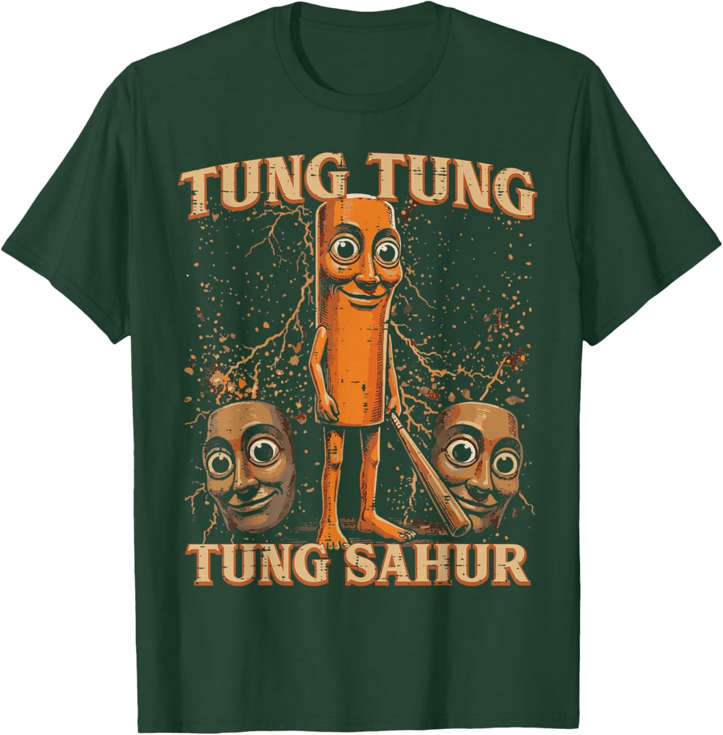 Tung Tung Tung Sahur Funny Meme Brainrot Boys Kids Youth T-Shirt - T-Shirt | Forest