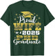 Proud Wife Class Of 2025 PHD Graduate Doctorate Graduation T-Shirt - T-Shirt | Forest