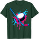 Hockey Stick and Puck Ice Cream Drip Boys T-Shirt - T-Shirt | Forest
