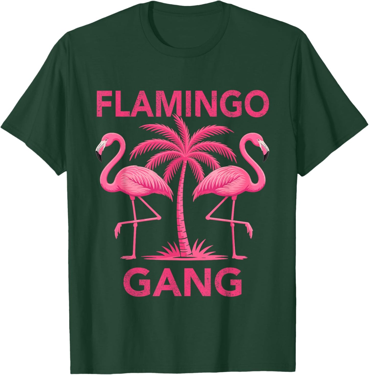 Flamingo Gang Carnival Fancy Dress Costume T-Shirt - T-Shirt | Forest