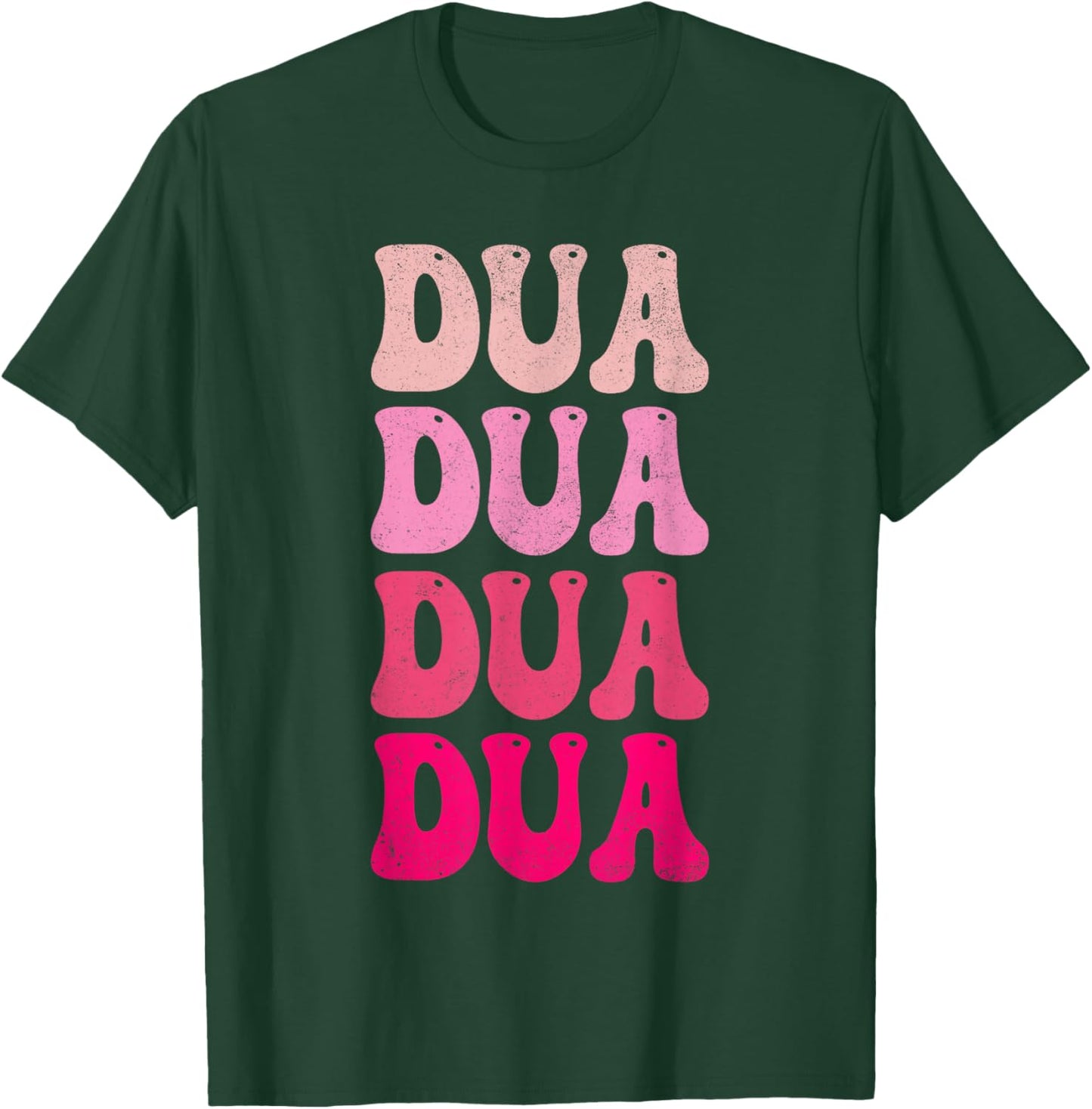 Vintage Retro Dua Personalized Name I Love Dua Groovy Meme T-Shirt - T-Shirt | Forest