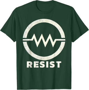 Resistor Symbol Resist Funny Electrical Engineering T-Shirt - T-Shirt | Forest