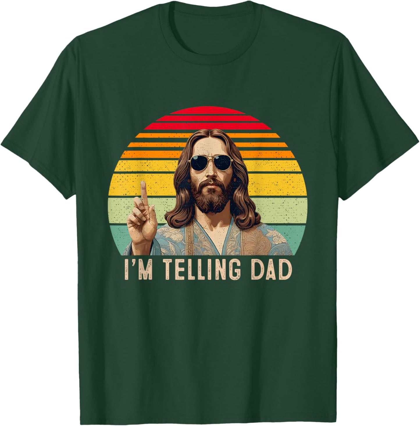 Vintage I'm Telling Dad Jesus shirts Women T-Shirt - T-Shirt | Forest