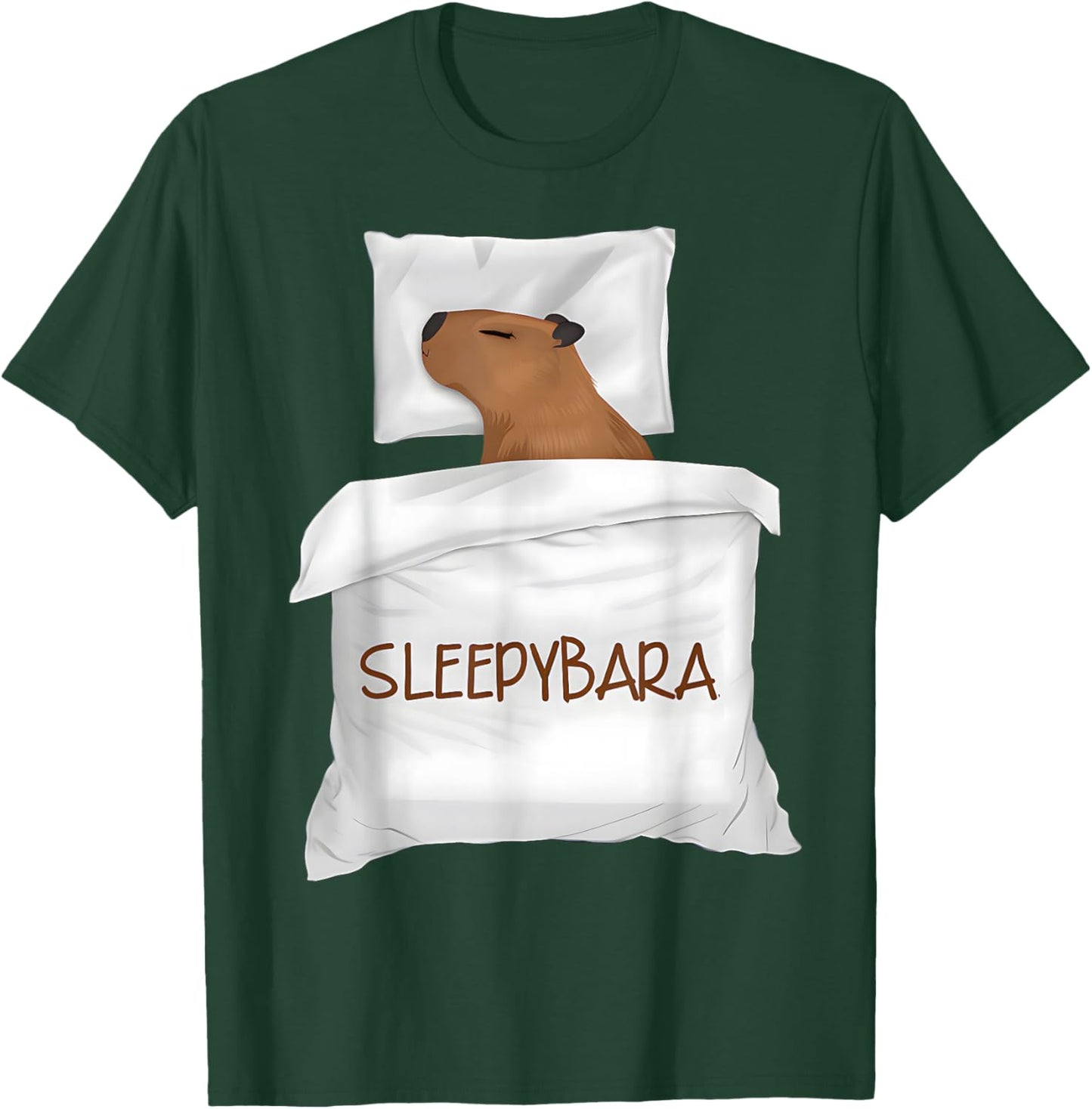 Capybara Official Rodent Pyjamas T-Shirt - T-Shirt | Forest