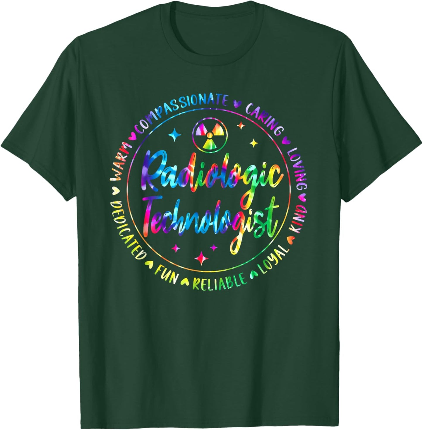 Radiology Technologist X-Ray Tech Radiologic Tie Dye T-Shirt - T-Shirt | Forest