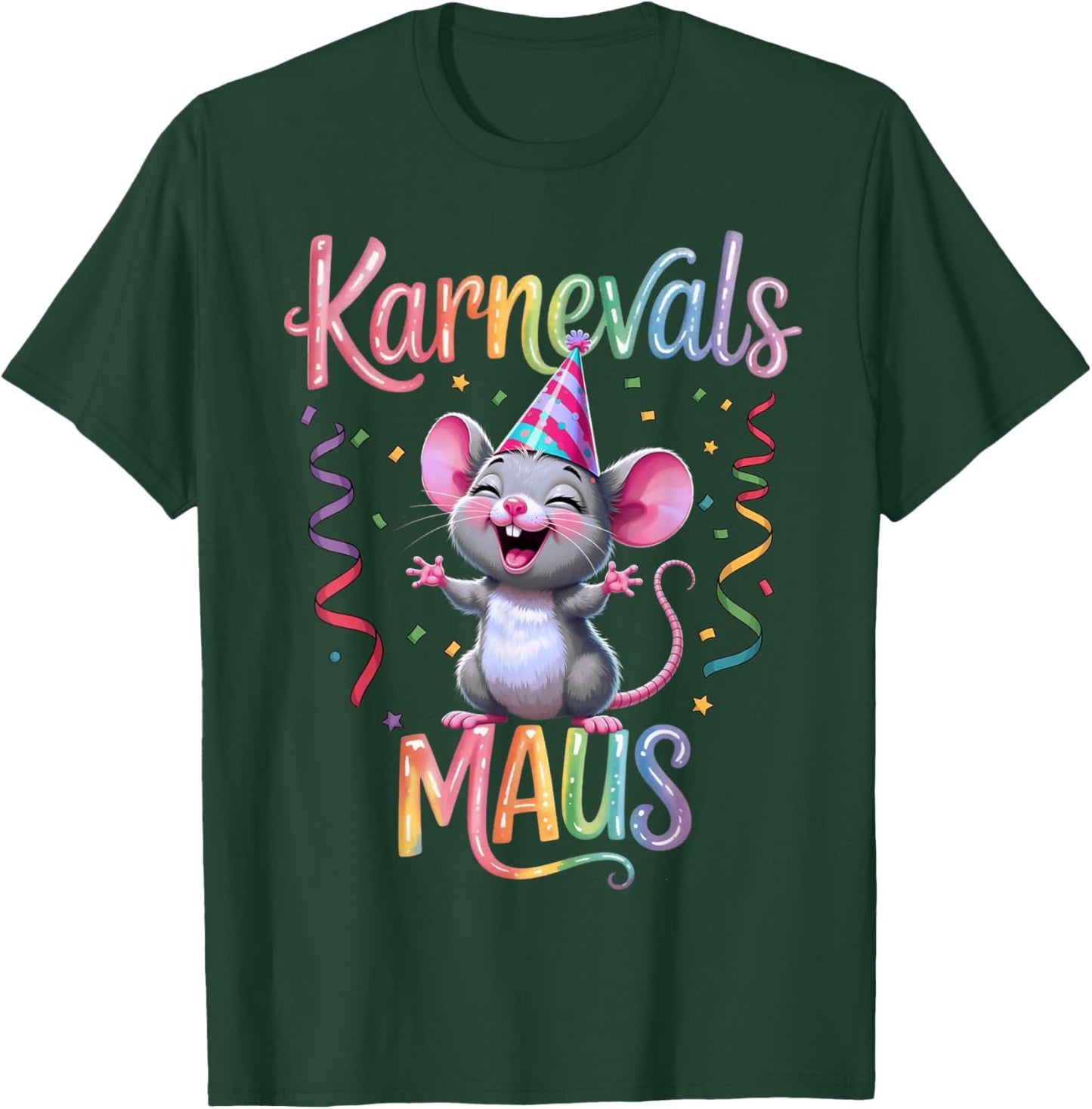 Carnival Mouse Cute Fancy Dress Motif and Children T-Shirt - T-Shirt | Forest