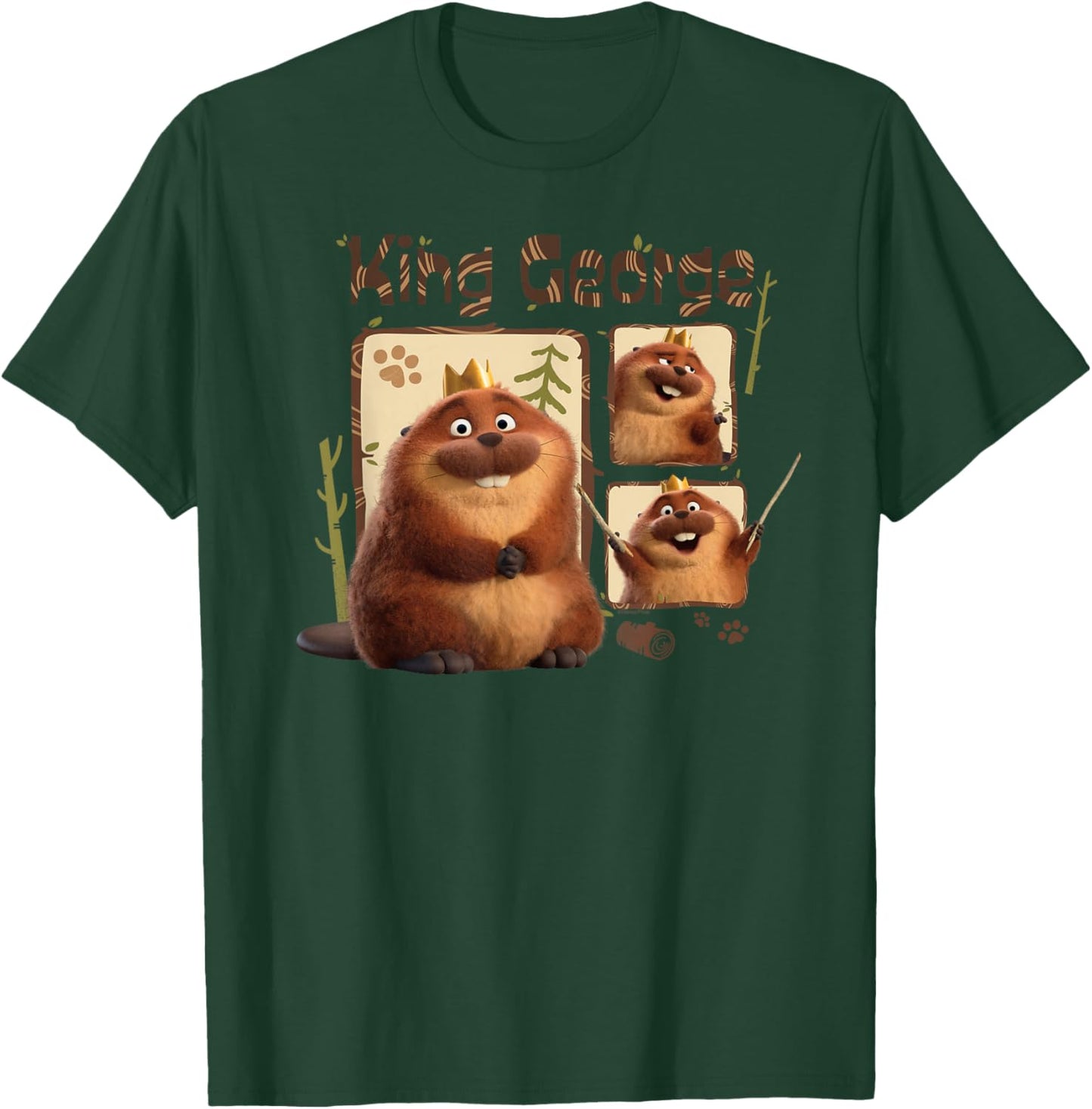 Disney and Pixar's Hoppers King George King of The Beavers T-Shirt - T-Shirt | Forest