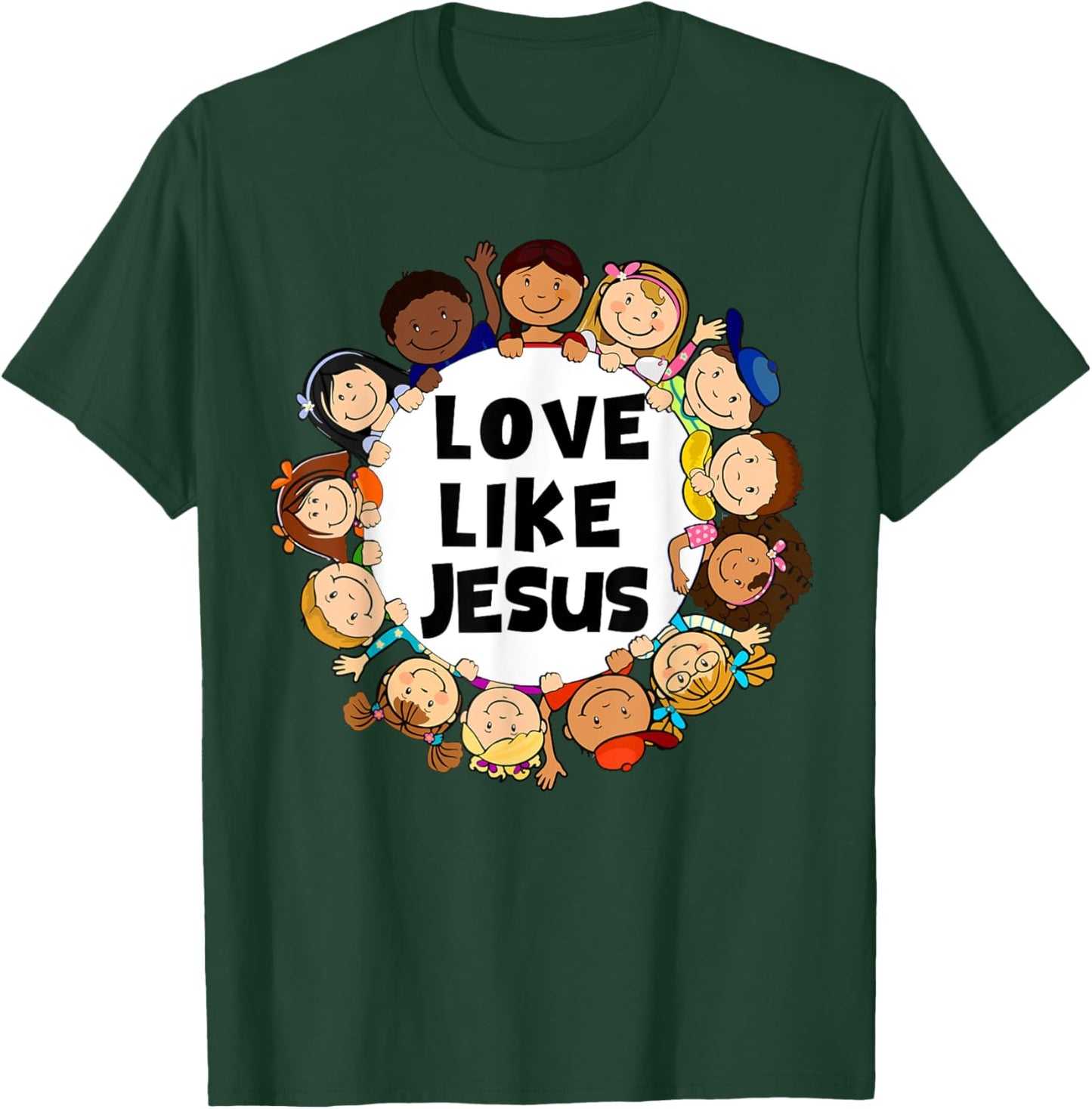 Kids Love Like Jesus Christian God Son Toddler T-Shirt - T-Shirt | Forest