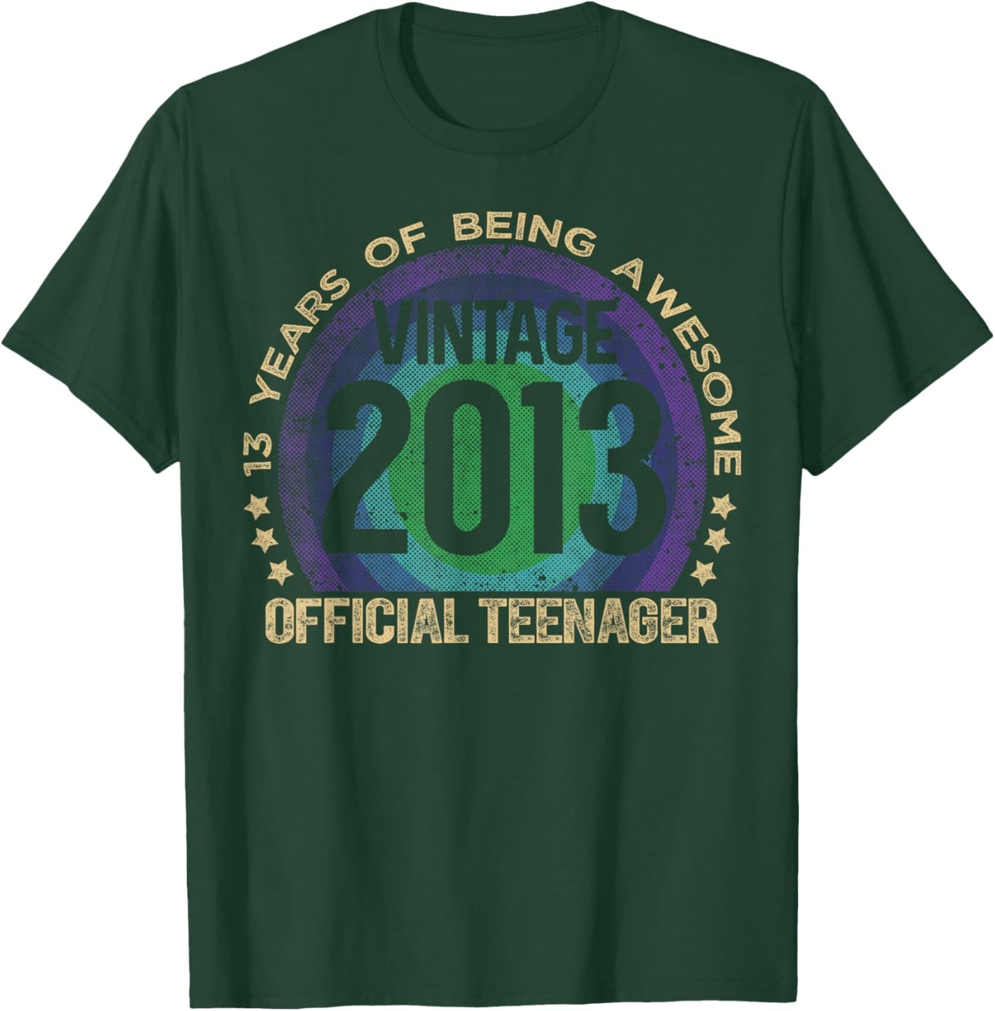 Official Teenager 13 Year Old Gifts Vintage 2013 Girl Boy T-Shirt - T-Shirt | Forest