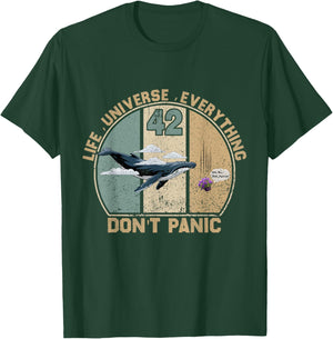 42 Answer to Life The Universe And Everything Don't Panic T-Shirt - T-Shirt | Forest
