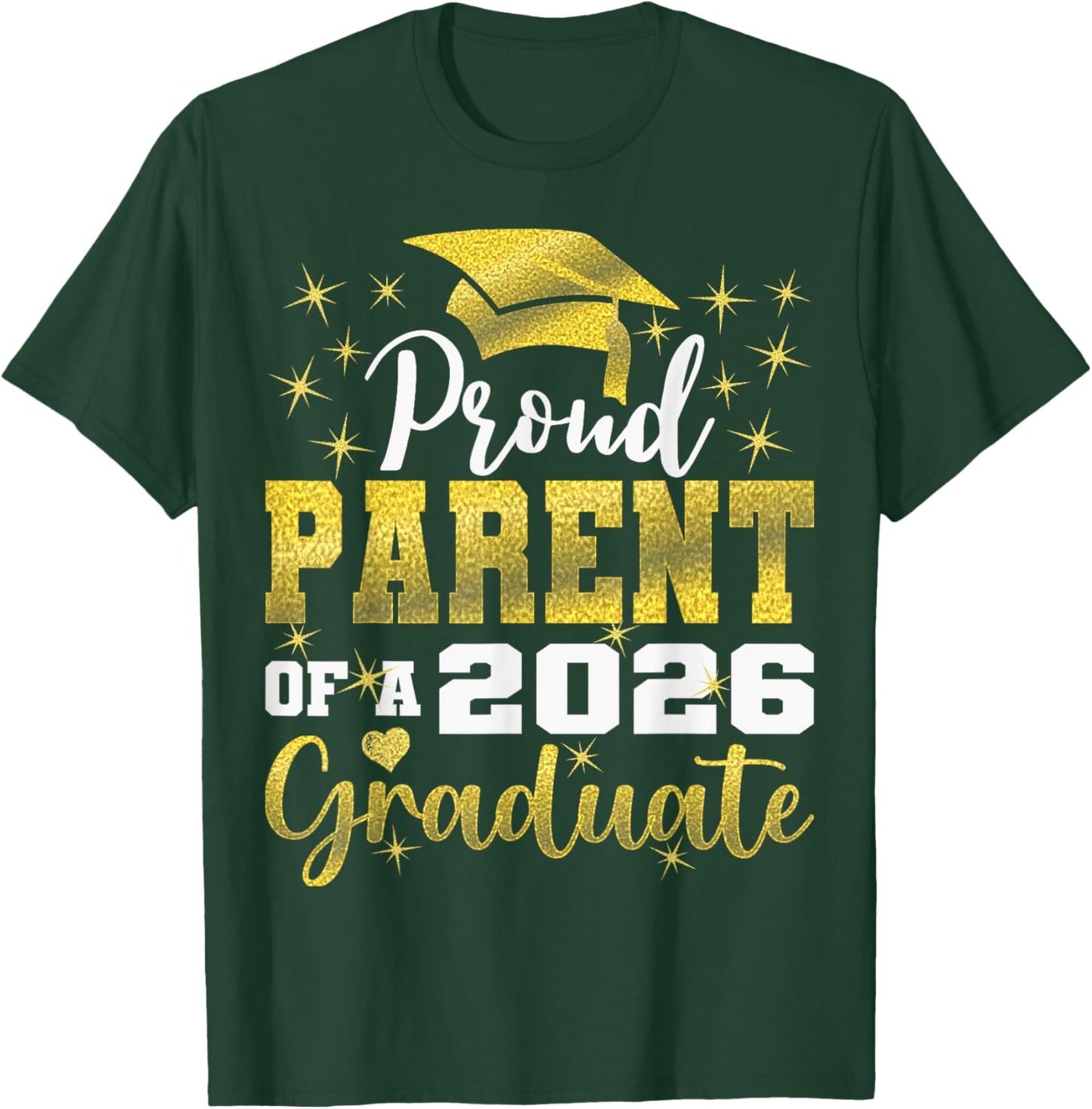 Super Proud Parent of 2026 Graduate Senior Graduation Family T-Shirt - T-Shirt | Forest