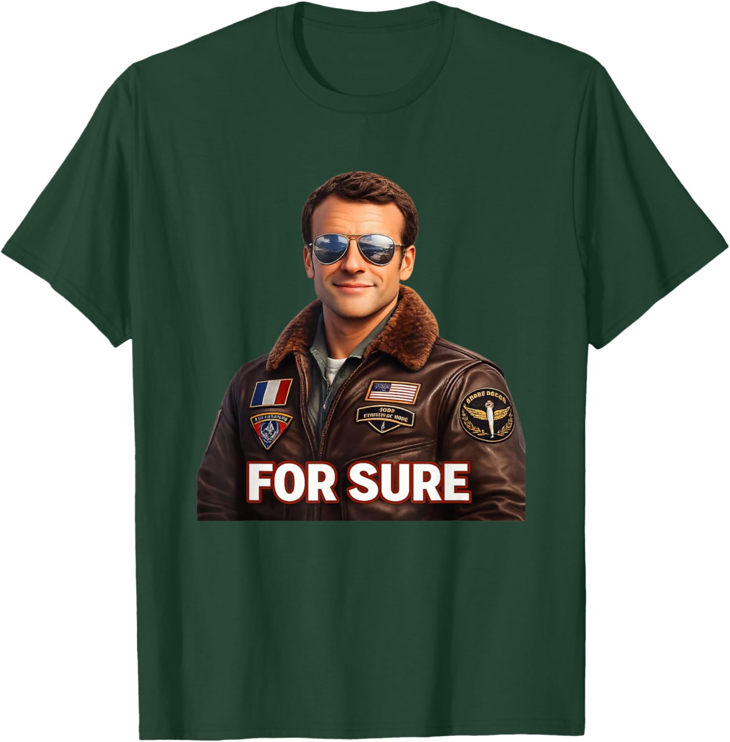 For Sure Sunglasses Aviator President Pilot Air T-Shirt - T-Shirt | Forest