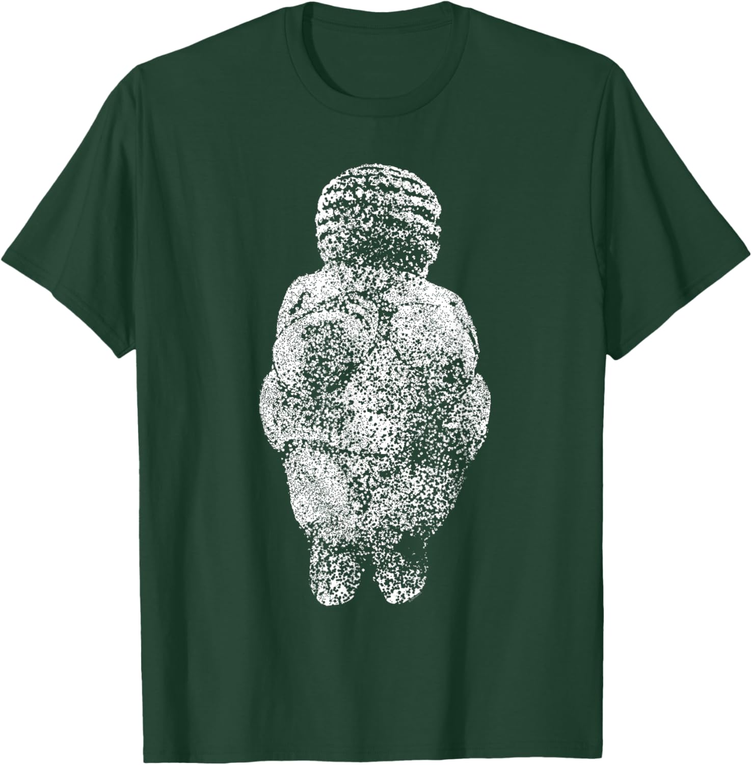 Venus von Willendorf Bodypositive Sculpture T-Shirt - T-Shirt | Forest