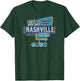 SEC Men's Basketball Tournament 2025 Vintage Nashville T-Shirt - T-Shirt | Forest