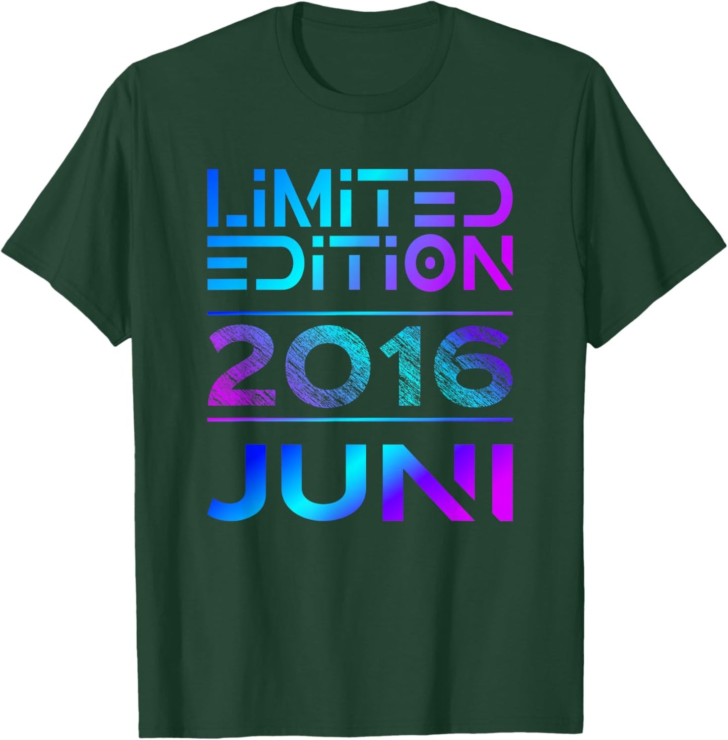 Limited Edition Juni 2016 Junge Mädchen 10. Geburtstag T-Shirt - T-Shirt | Forest