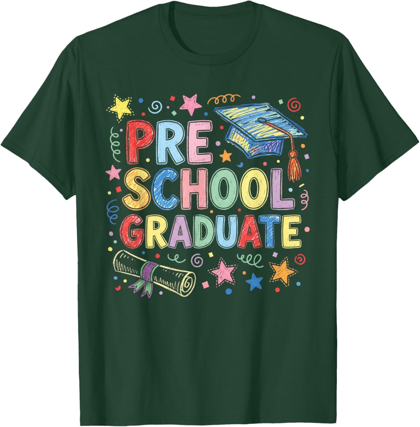 Graduation Class Pre-K Preschool Boys Girls T-Shirt - T-Shirt | Forest