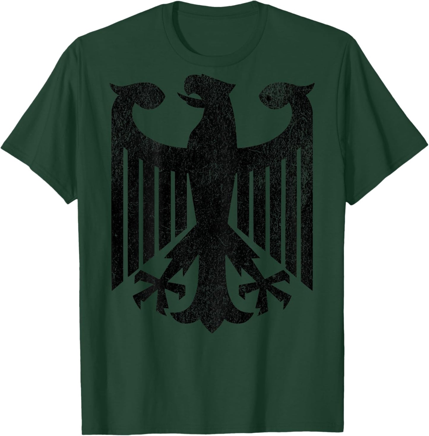 Backprint German Eagle , White, S T-Shirt - T-Shirt | Forest