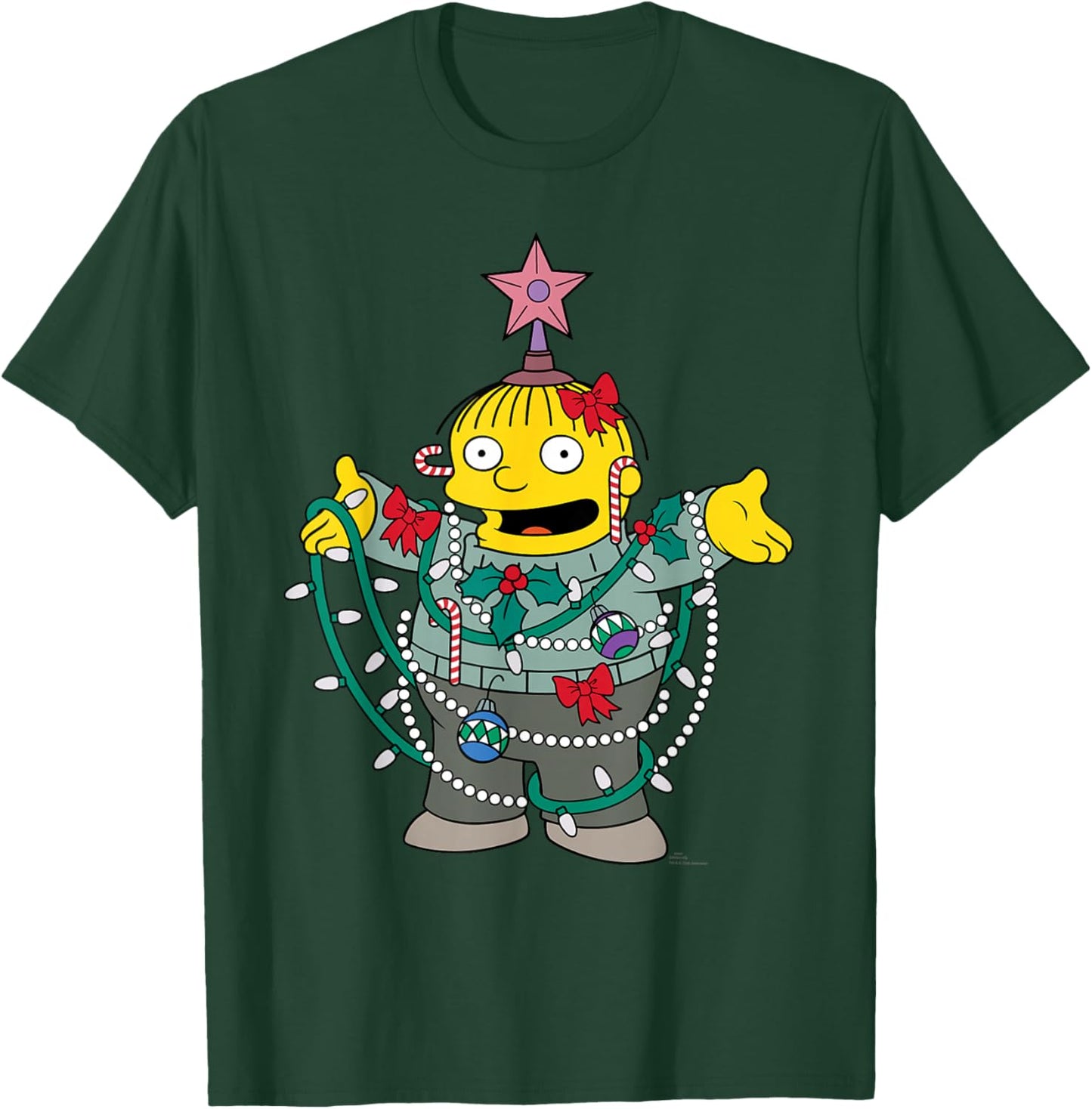 The Simpsons Holiday Ralph Wiggum Christmas Tree T-Shirt - T-Shirt | Forest