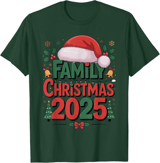 Family Christmas 2025 Matching Group T-Shirt - T-Shirt | Forest