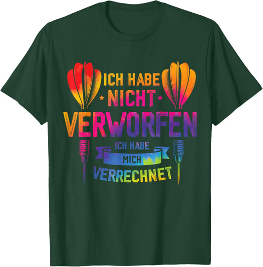 Darts Funny Saying for All Dart Players and Fans , black, S T-Shirt - T-Shirt | Forest