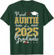 Proud Auntie Of A Class Of 2025 Graduate Senior Graduation T-Shirt - T-Shirt | Forest
