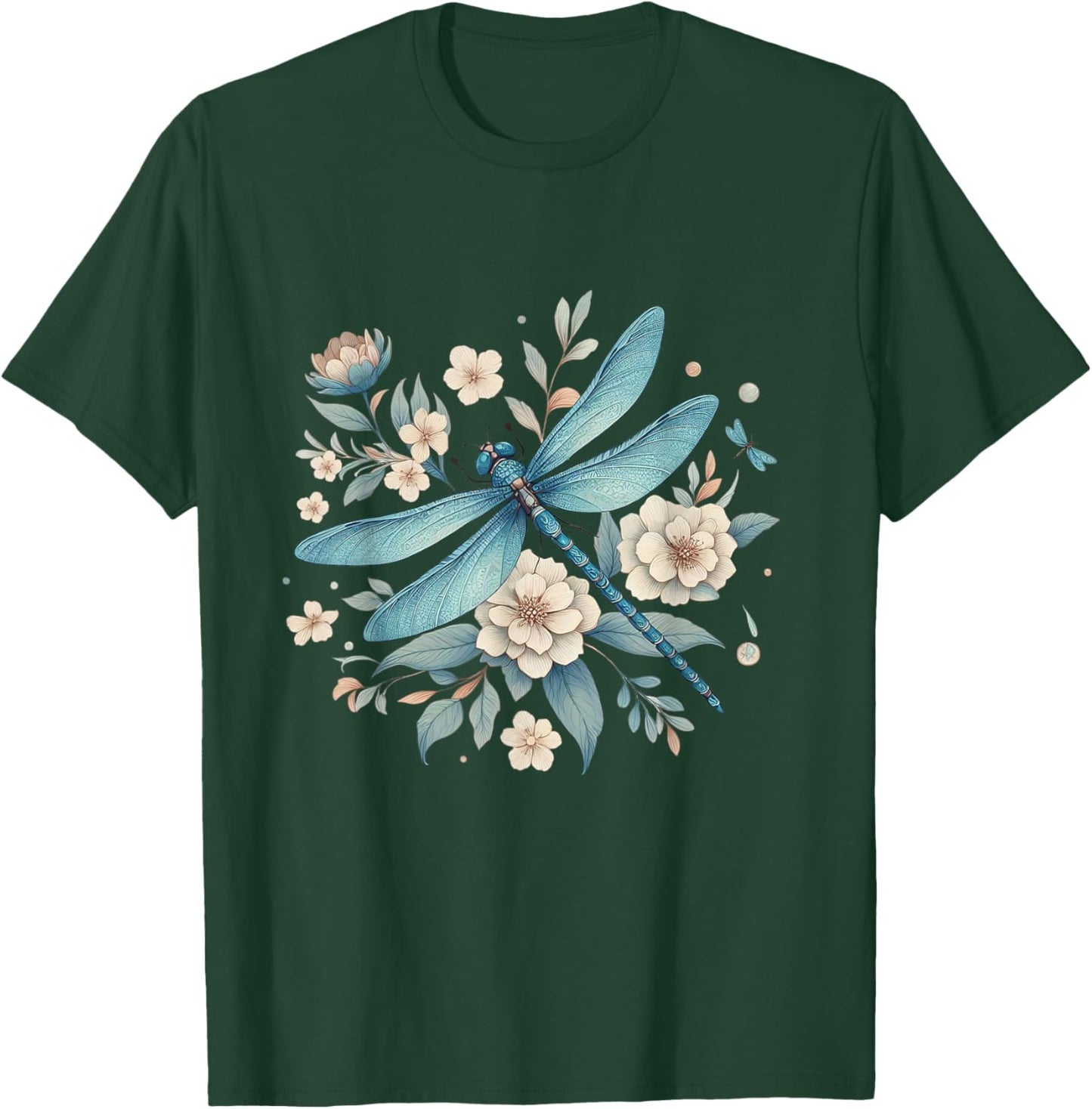 Dragonfly Casual Summer Women T-Shirt - T-Shirt | Forest