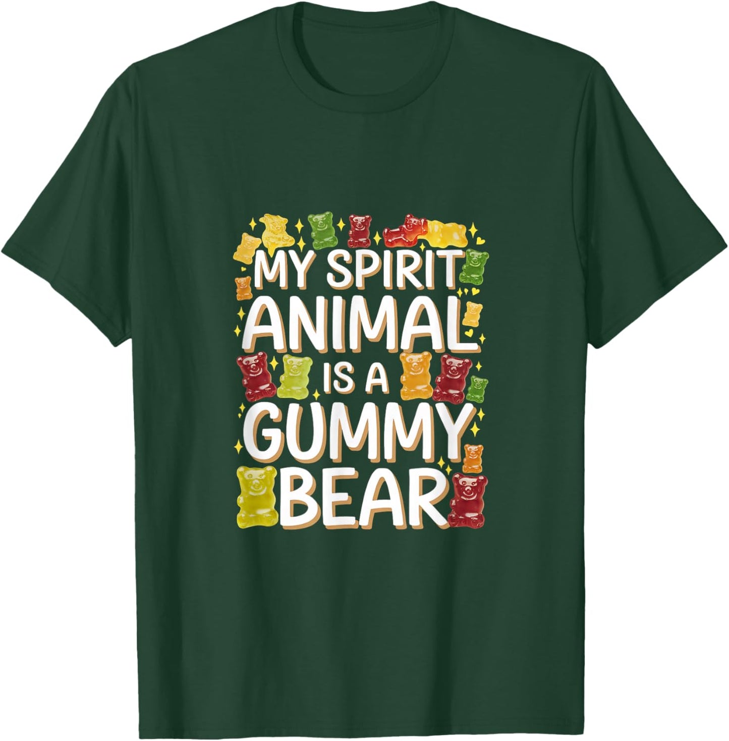 My Spirit Animal Is A Gummy Bear Candy Lover Kid T-Shirt - T-Shirt | Forest