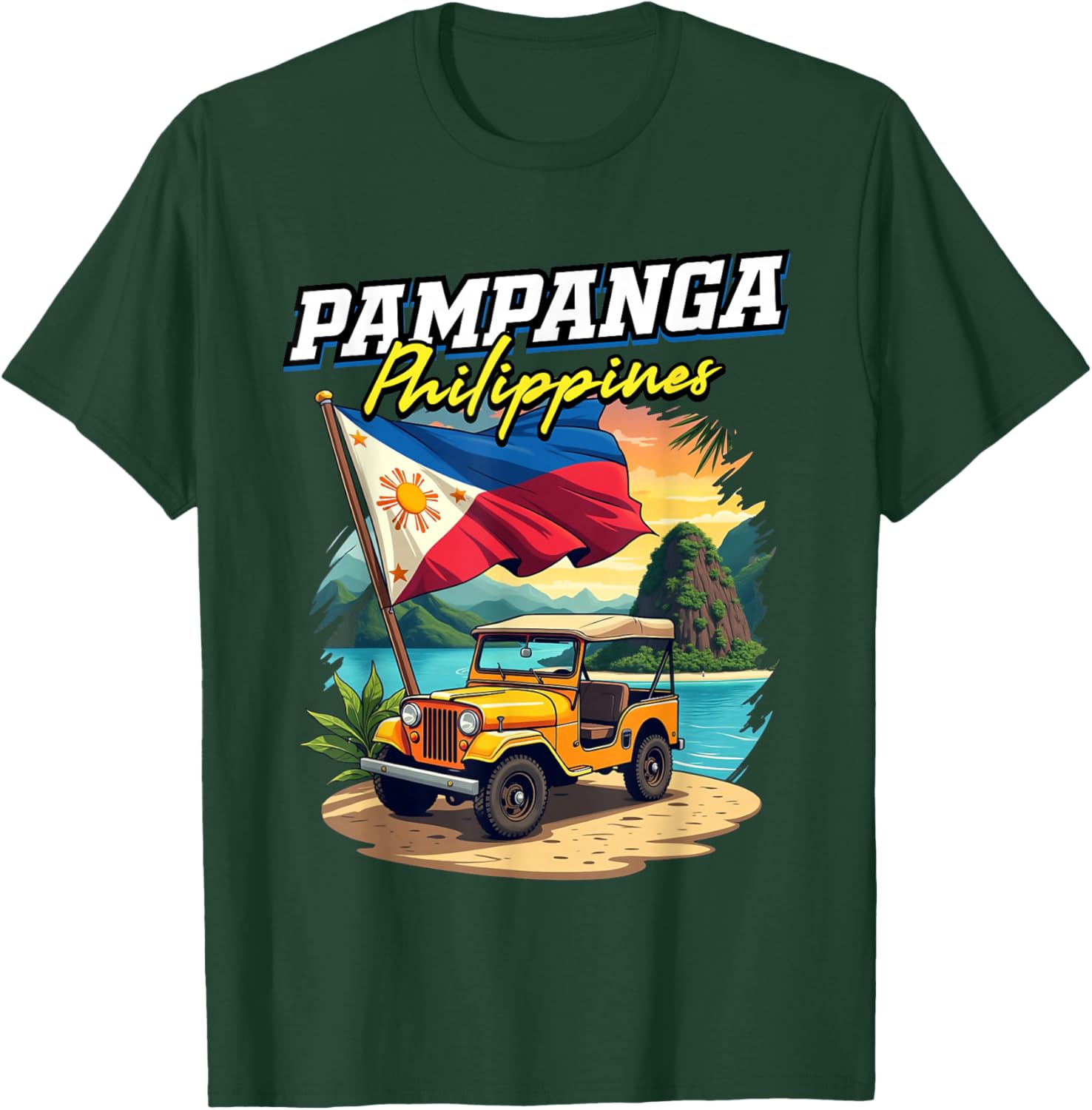 Pampanga Philippines Travel Vacation Filipino Souvenir T-Shirt - T-Shirt | Forest