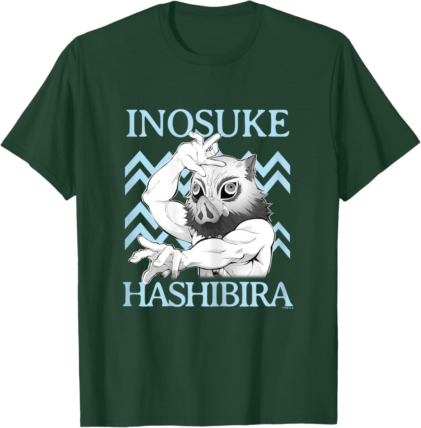 Demon Slayer: Kimetsu no Yaiba Inosuke Vintage Warrior T-Shirt - T-Shirt | Forest