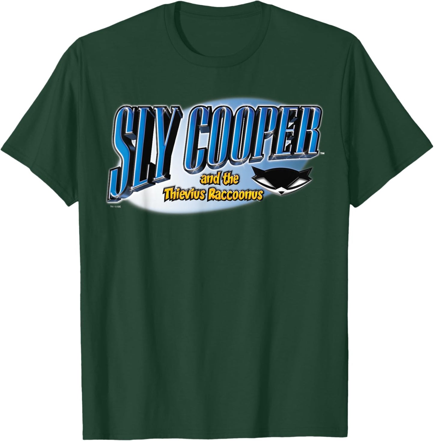 PlayStation Sly Cooper and The Thievius Raccoonus Sly Mask T-Shirt - T-Shirt | Forest