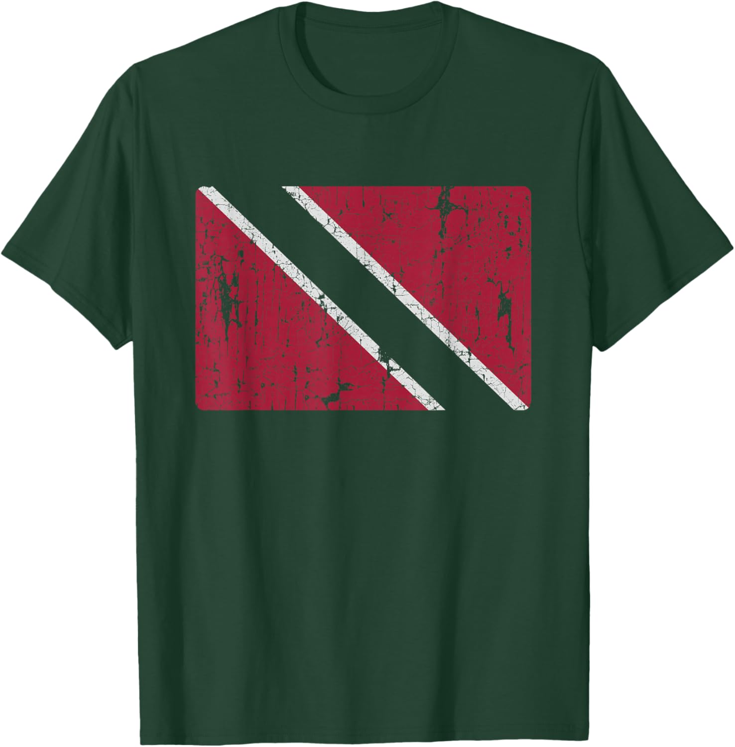 Retro Trinidadian Flag Trinidad and Tobago T-Shirt - T-Shirt | Forest
