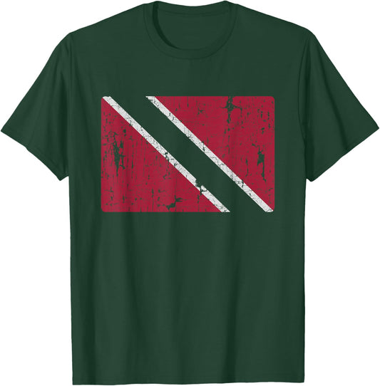 Retro Trinidadian Flag Trinidad and Tobago T-Shirt - T-Shirt | Forest