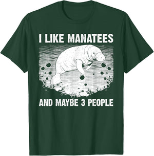 Funny Manatee Design Women Toddlers Manatee Lover T-Shirt - T-Shirt | Forest