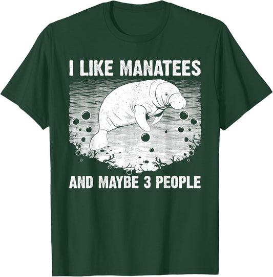 Funny Manatee Design Women Toddlers Manatee Lover T-Shirt - T-Shirt | Forest