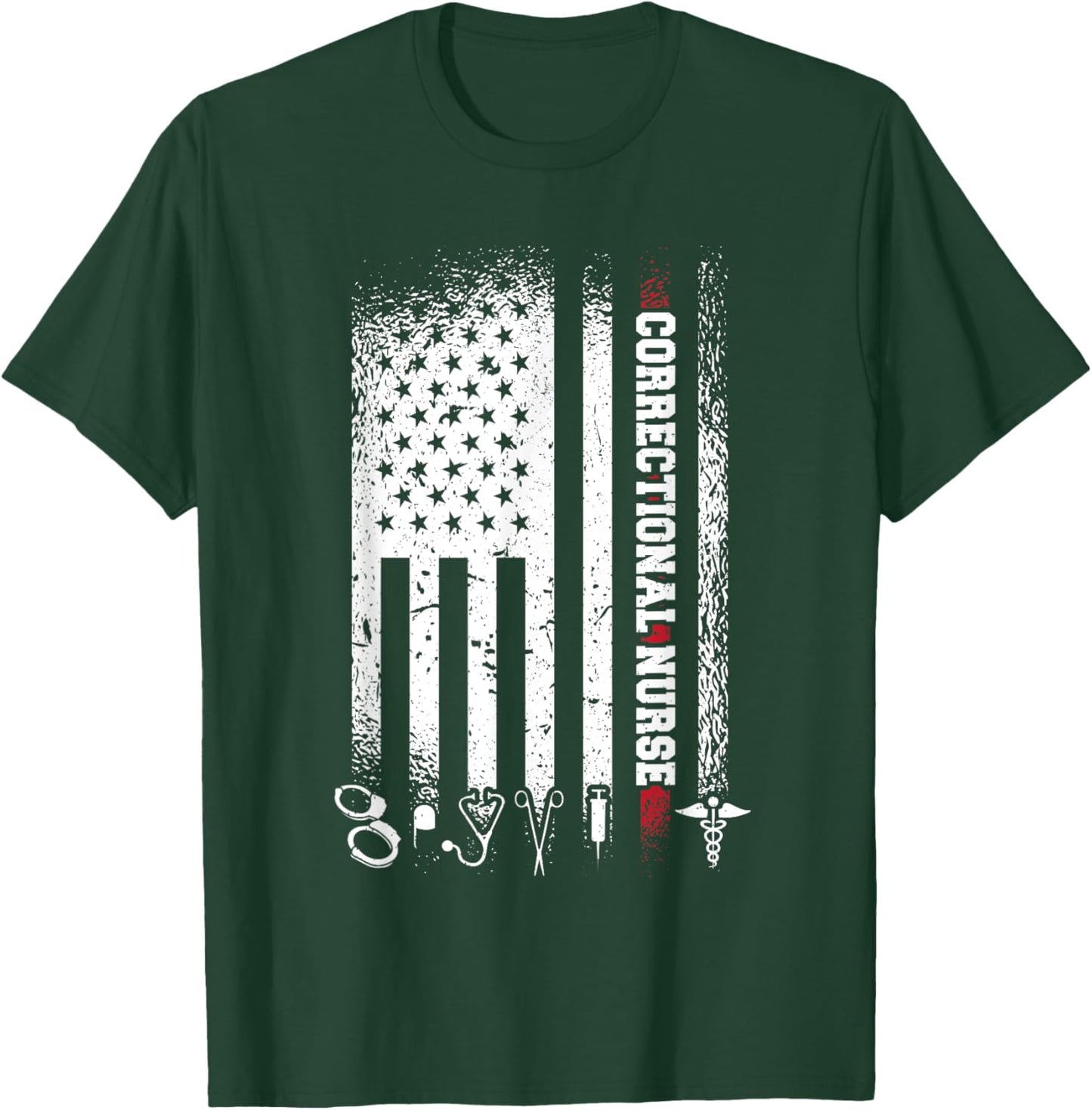 Corrections Nursing Jail Nurse Correctional Nurse T-Shirt - T-Shirt | Forest