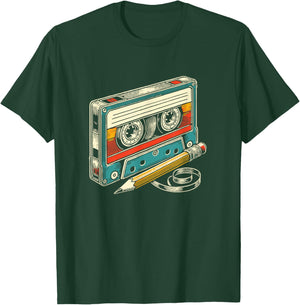 Mixtape Cassette 90s Retro Costume Nostalgia Old School Vibe T-Shirt - T-Shirt | Forest
