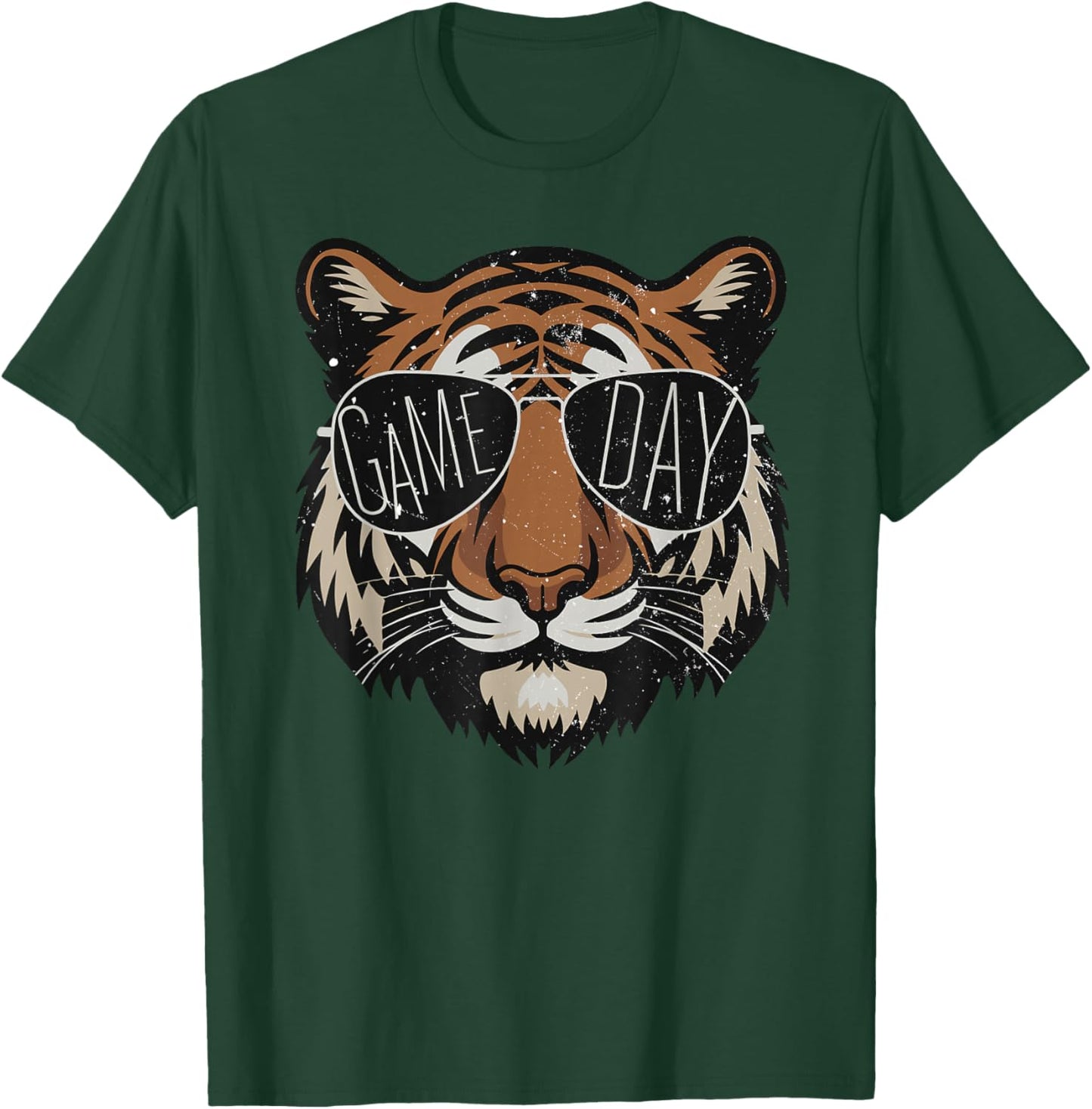 Touchdown American Football Game Day Thanksgiving Tiger Cool T-Shirt - T-Shirt | Forest