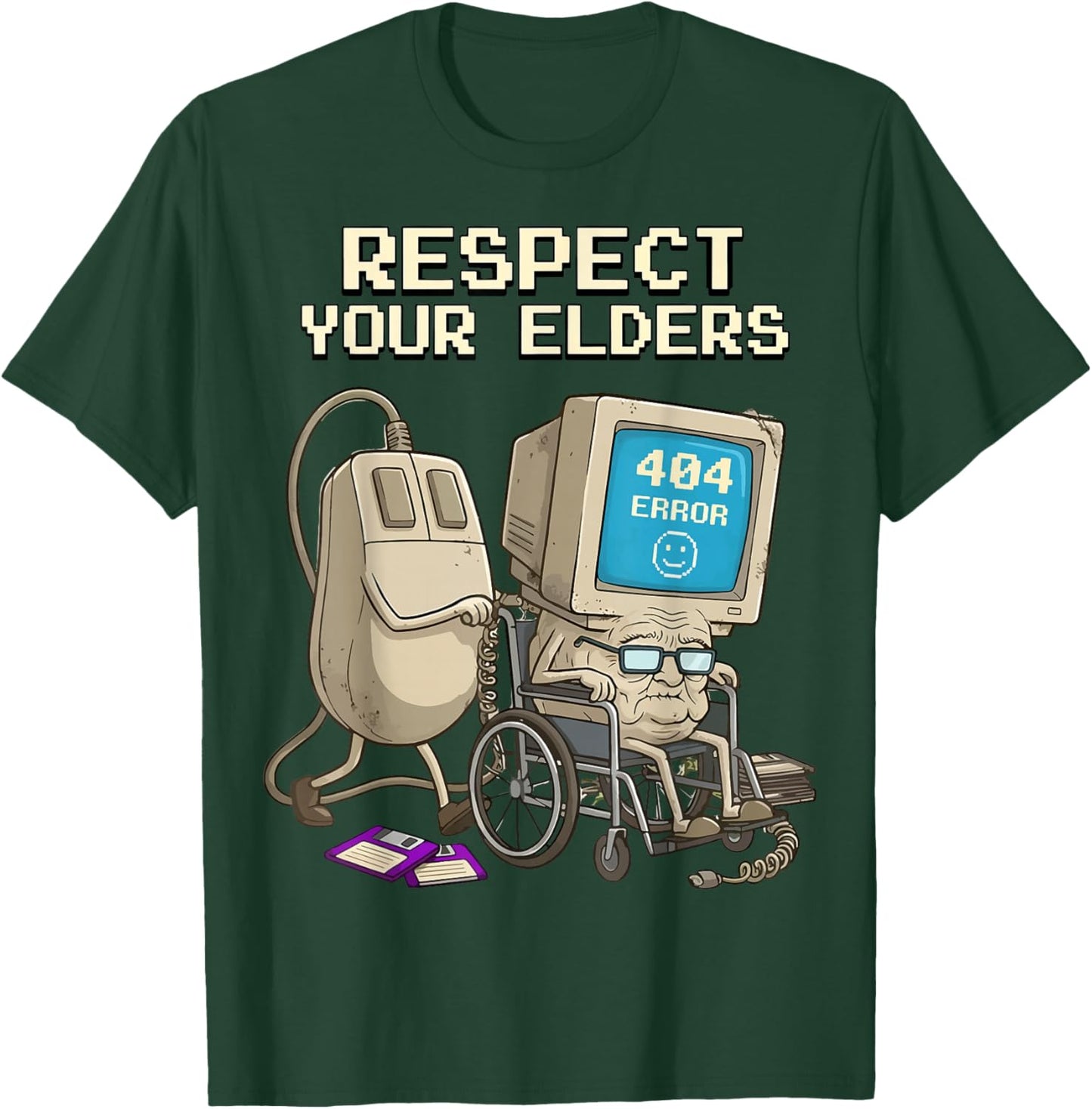Respect Your Elders Retro 80s T-Shirt - T-Shirt | Forest