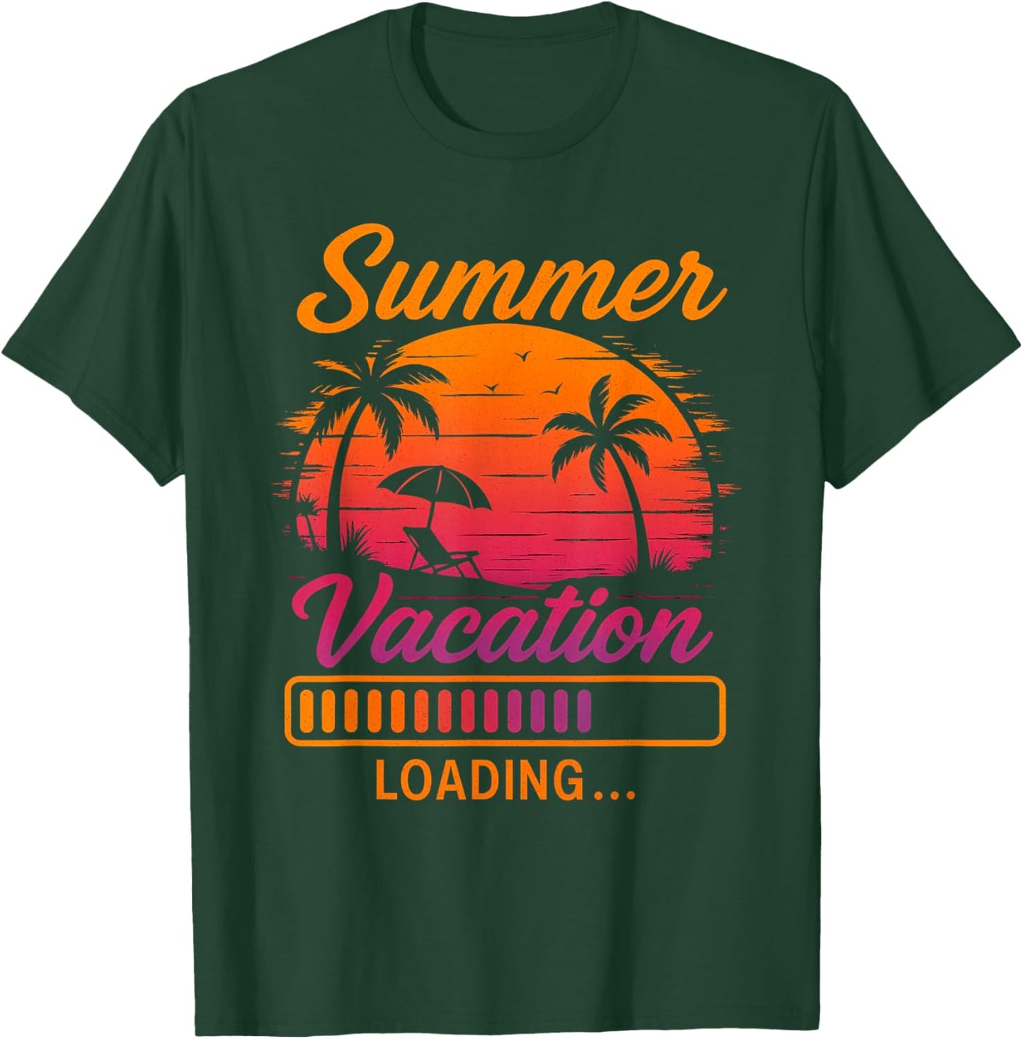 Summer Vacation Loading, Teacher Last Day of School T-Shirt - T-Shirt | Forest