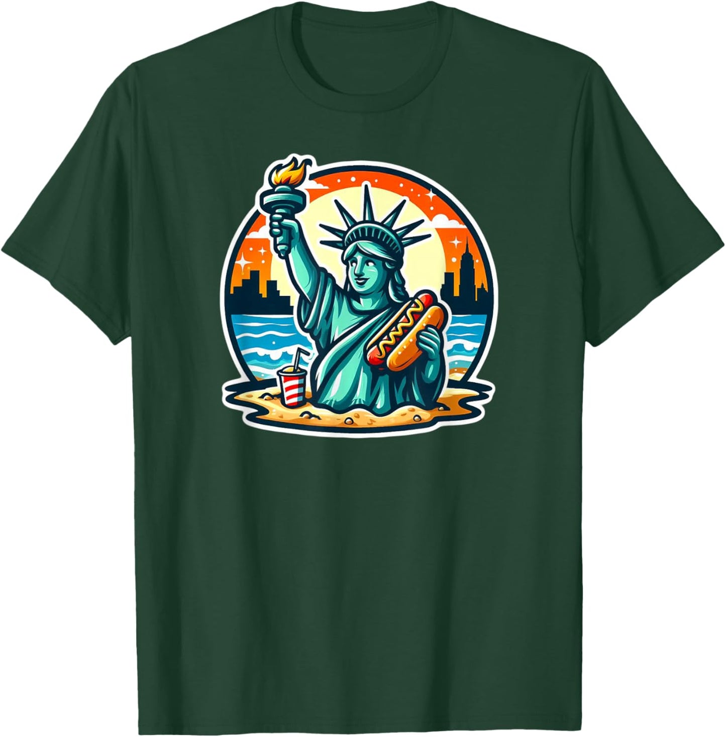 New York Hot Dogs NYC Souvenir NYC T-Shirt - T-Shirt | Forest