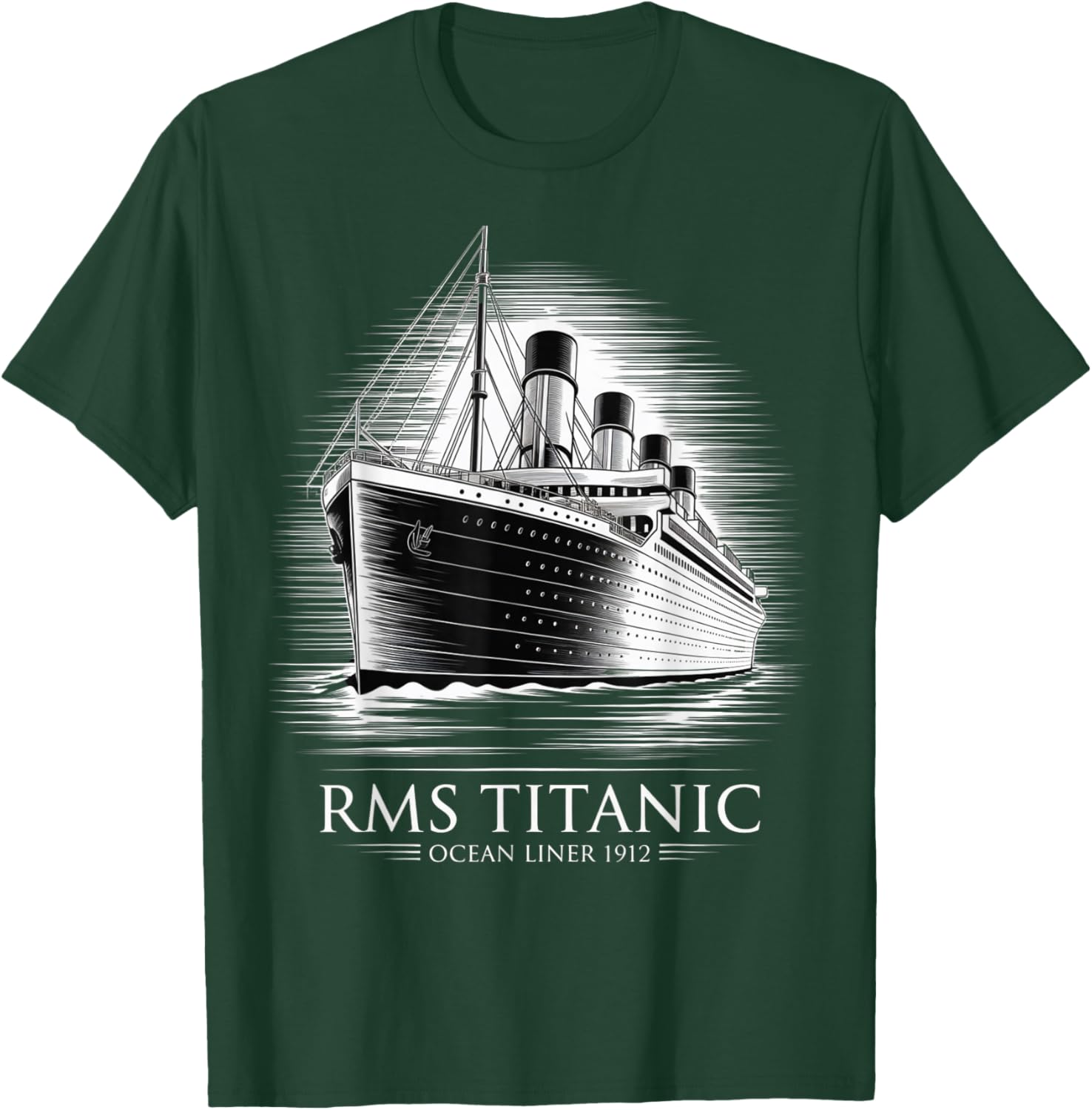 RMS Titanic 1912 Maritime Legacy Artwork T-Shirt - T-Shirt | Forest