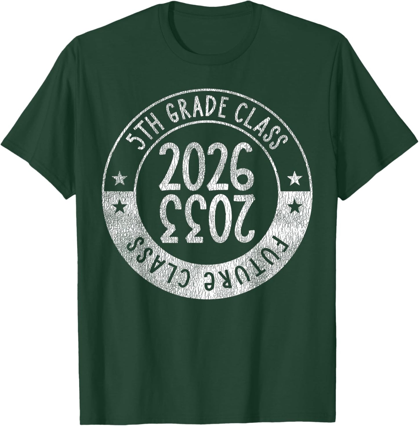 5th Grade Graduation Senior 2026 Future Class of 2033 T-Shirt - T-Shirt | Forest