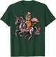 4th of July Cat On Unicorn US Flag Patriotic Women Girl Kids T-Shirt - T-Shirt | Forest
